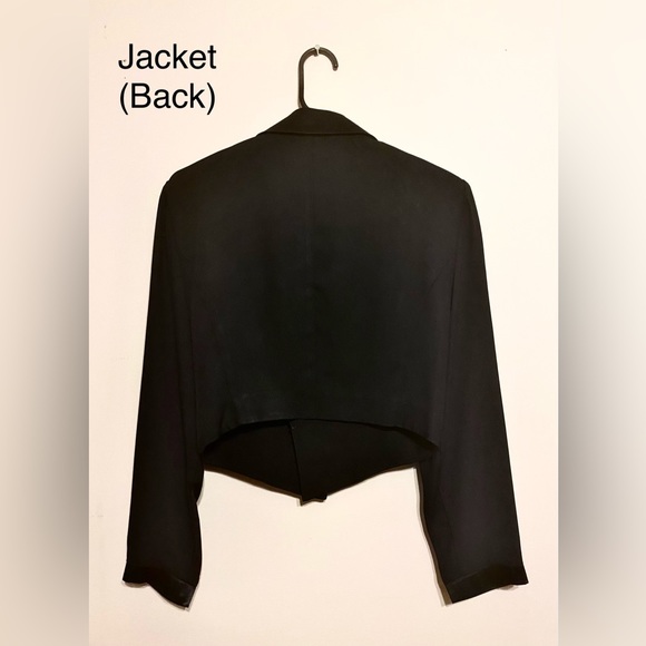 LOIS SNYDER Cap Sleeves Dress w/Tuxedo Jacket (Vintage 14 Petite) - Picture 2 of 6